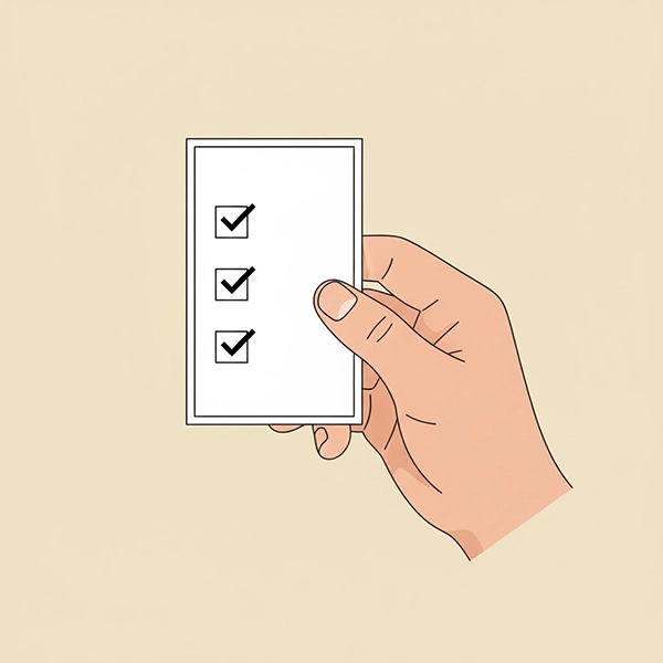 چک‌لیست کوچک سه‌ثانیه‌ای: توجه، تنفس، انتخاب؛ نماد تبدیل مکث به عادت روزمره