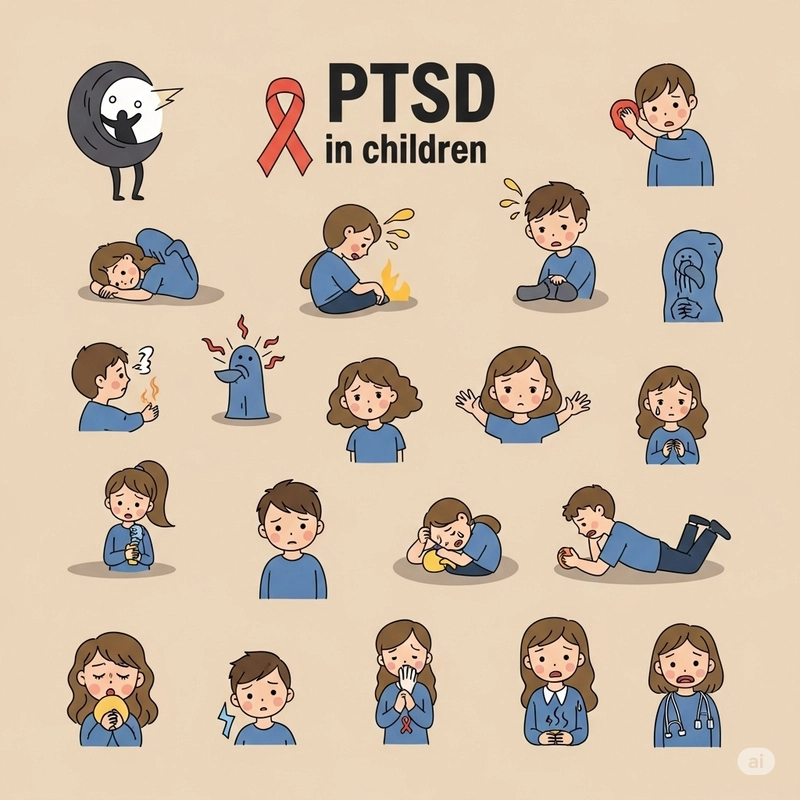 کودک دچار اضطراب پس از حادثه