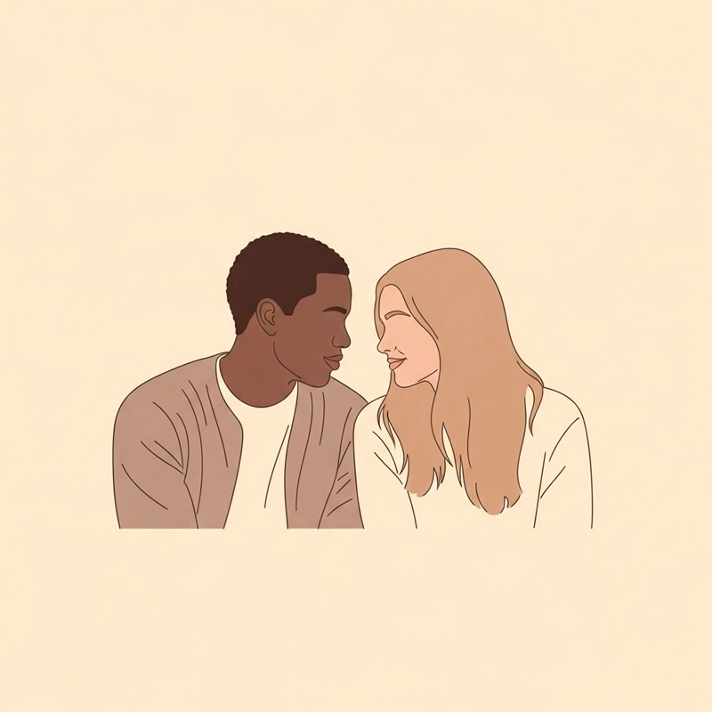 زوجی که در حال گفت‌وگوی محبت‌آمیز برای حفظ رابطه هستند