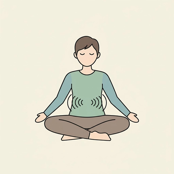 بردن توجه کودک به لحظه اکنون با تمرکز روی تنفس و حواس پنجگانه