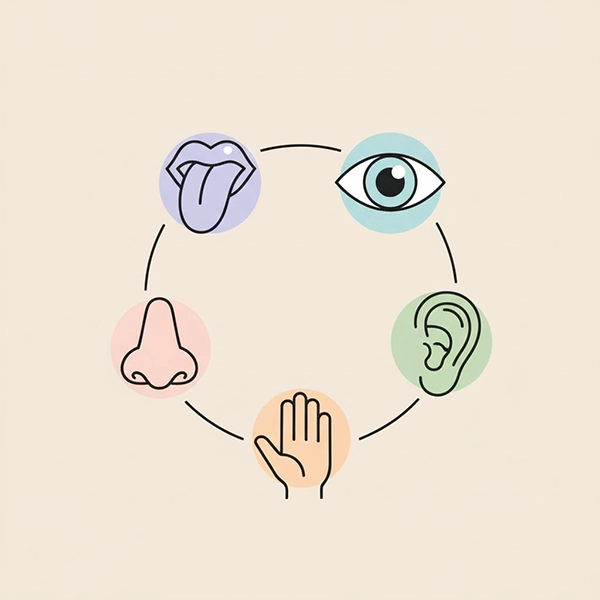 آموزش ذهن‌آگاهی با حواس پنجگانه برای کودکان: دیدن، شنیدن، بو کردن، لمس کردن و چشیدنِ آگاهانه