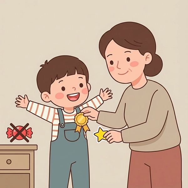تشویق کودک با مدال و برچسب ستاره به‌جای خوراکی؛ رویکرد سالم برای پیشگیری از پرخوری در خانه