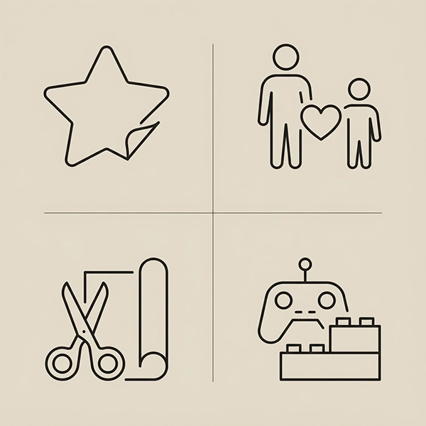 جایگزین‌های غیرخوراکی برای تشویق کودک: برچسب ستاره، زمان دونفره، کاردستی و انتخاب بازی