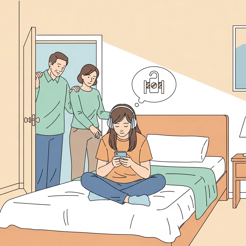 نوجوانی که نیاز به فضای شخصی دارد و والدینی که درک می‌کنند