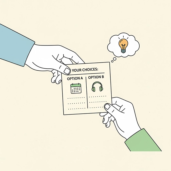 تذکر غیرمستقیم با یادآور بصری و انتخاب‌های واقعی برای نوجوان