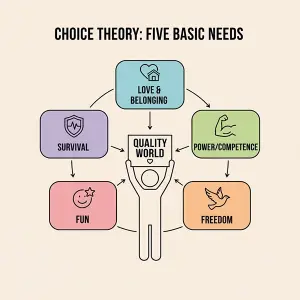 افسردگی از دیدگاه تئوری انتخاب: کنترل درونی، «رفتار کل» و راهکارهای عملی